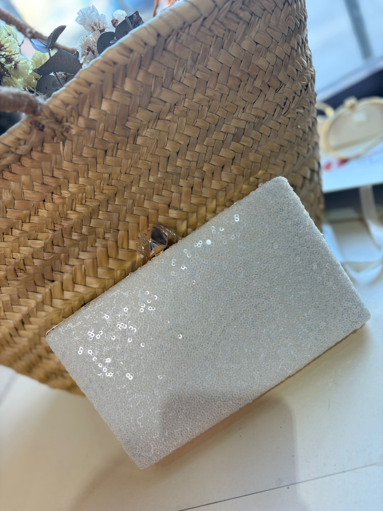 Cartera de mano lentejuelas
