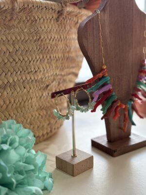 Aros Olivia verde agua