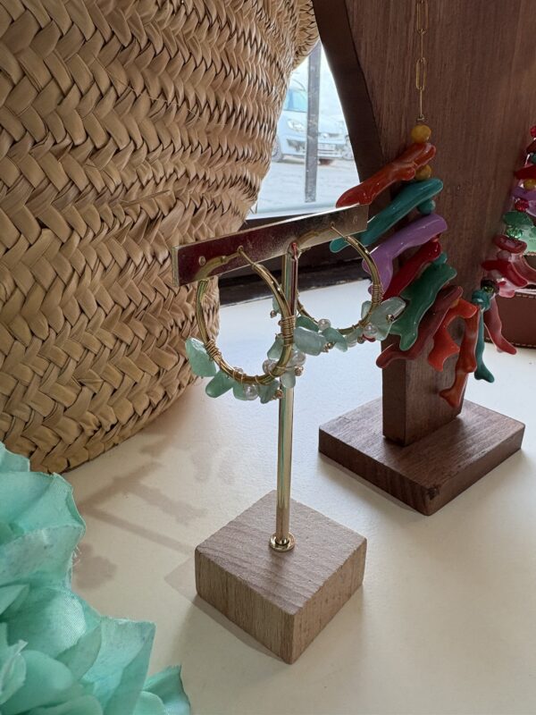 Aros Olivia verde agua