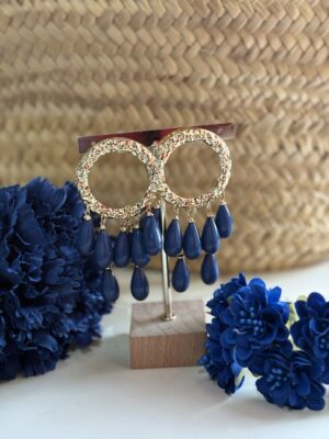 Pendientes Angela azul