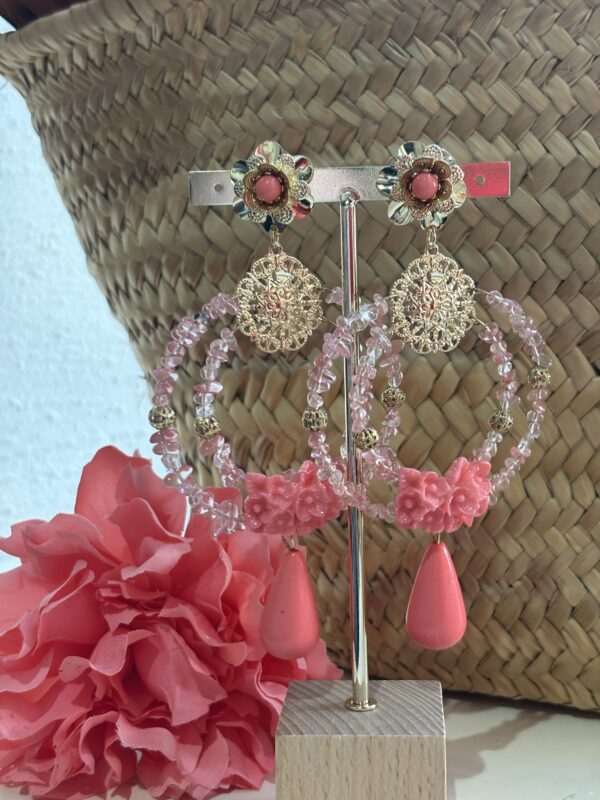 Pendientes Daniela coral