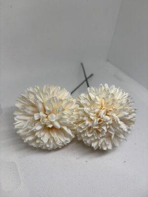 Pompón pequeño marfil