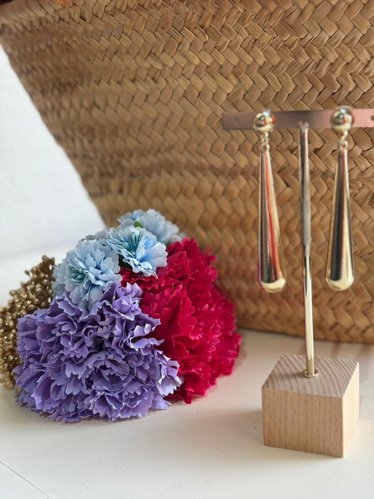 Lágrimas grandes doradas