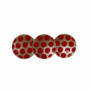 Broche lunares rojos