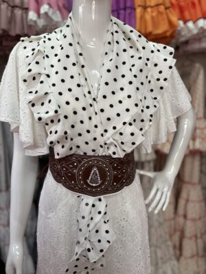 Piquillo blanco lunar negro