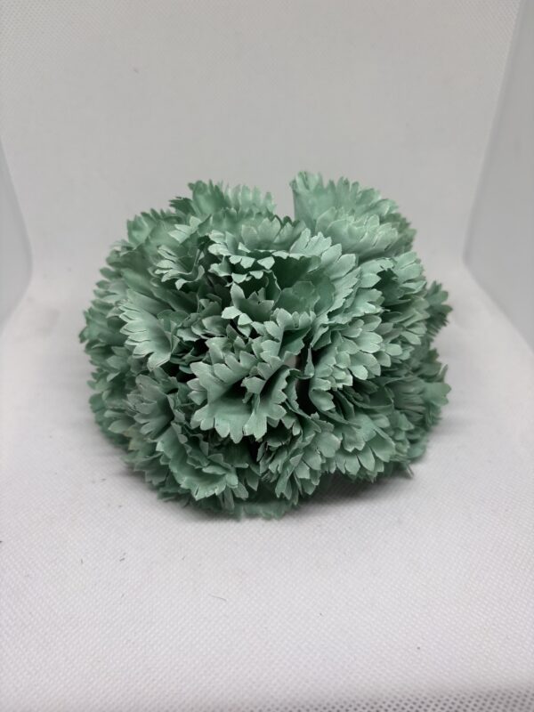 Clavel verde empolvado