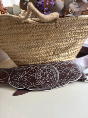 Cinturón ancho chocolate