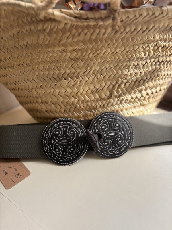 Cinturón elástico verde