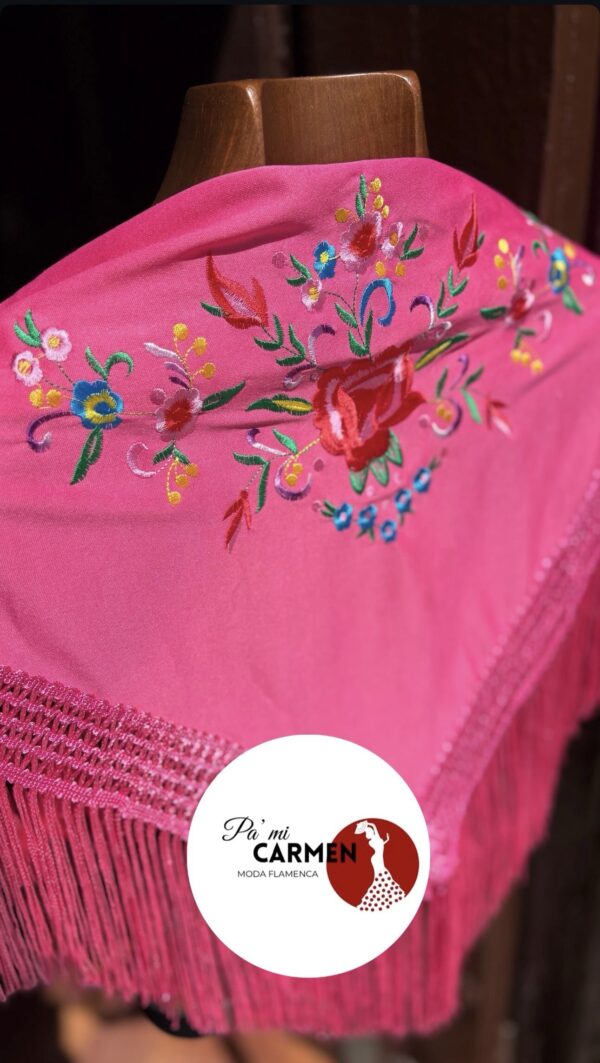 Manton low pequeño fucsia