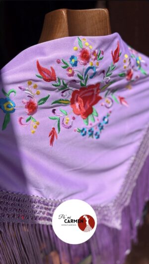 Manton low pequeño malva