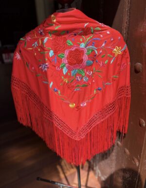 Mantón los grande rojo