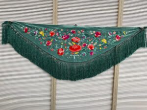 Mantón Marisol verde