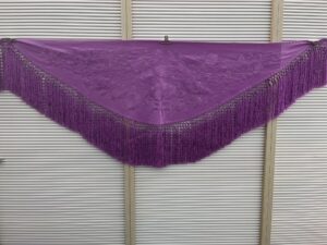 Mantón Marisol malva