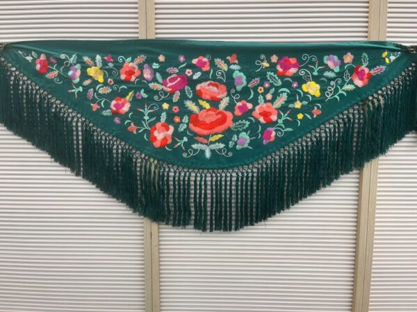 Mantón Marisol verde Andalucía