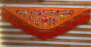 Mantón Marisol naranja