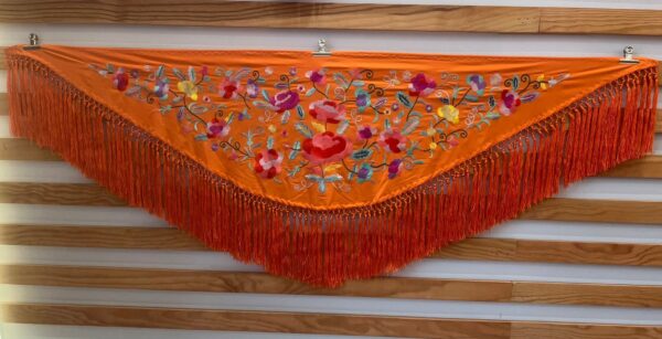 Mantón Marisol naranja