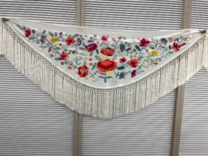 Mantón Marisol blanco