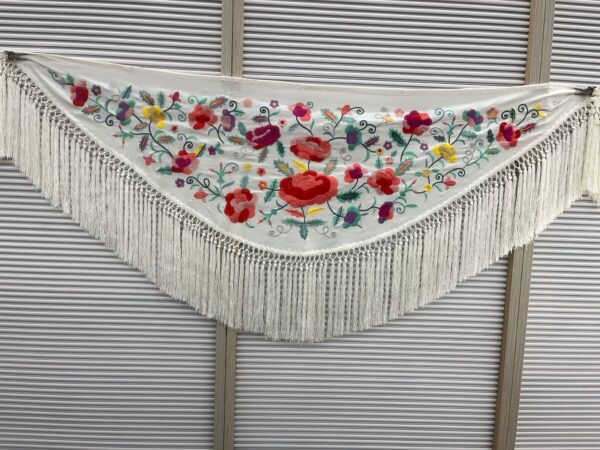 Mantón Marisol blanco