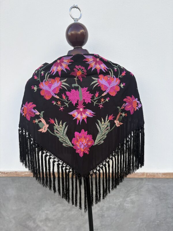 Mantón Soleá negro