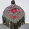 Mantón Mónica verde caza