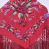 Mantón soleá rojo