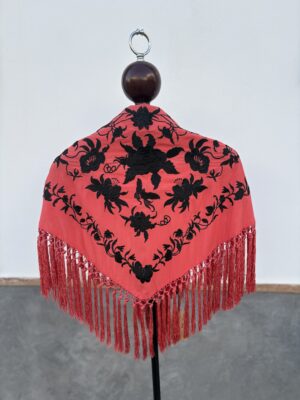 Mantón África coral