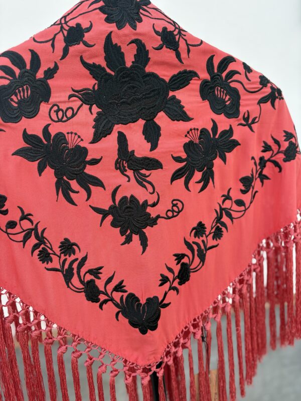 Mantón África coral