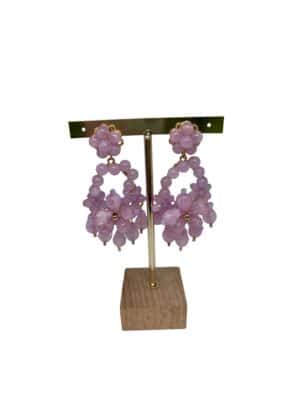Pendientes Silvia malva