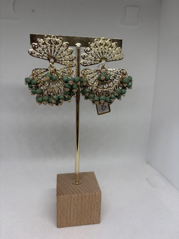 Pendientes abanico
