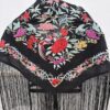 Mantón colibrí negro