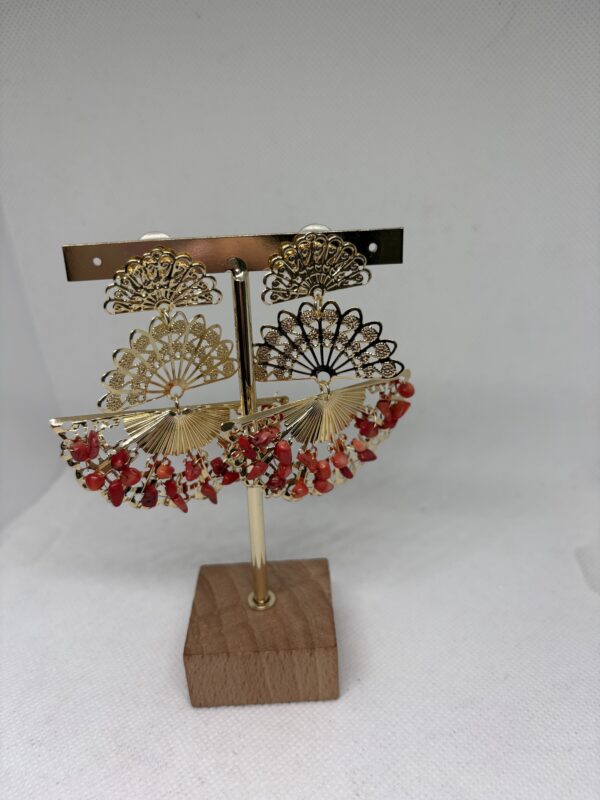 Pendientes abanico