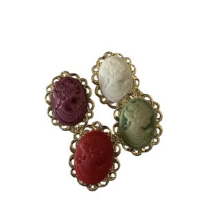 Broches camafeos
