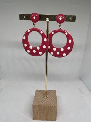 Aros buganvilla lunar blanco